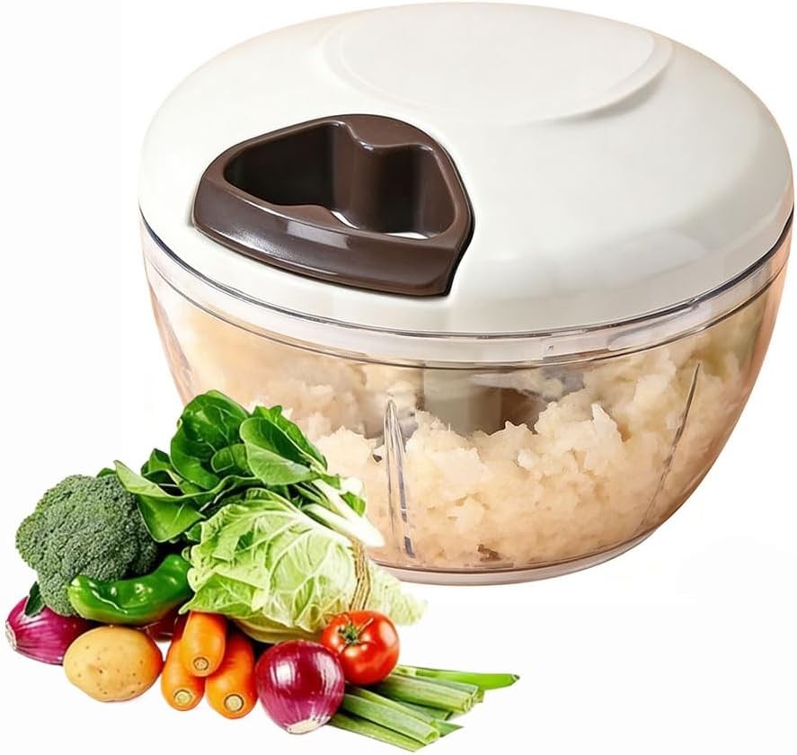 Durable Kitchen Food Processor, Food and vegetable Chopper Hand Pull String,.