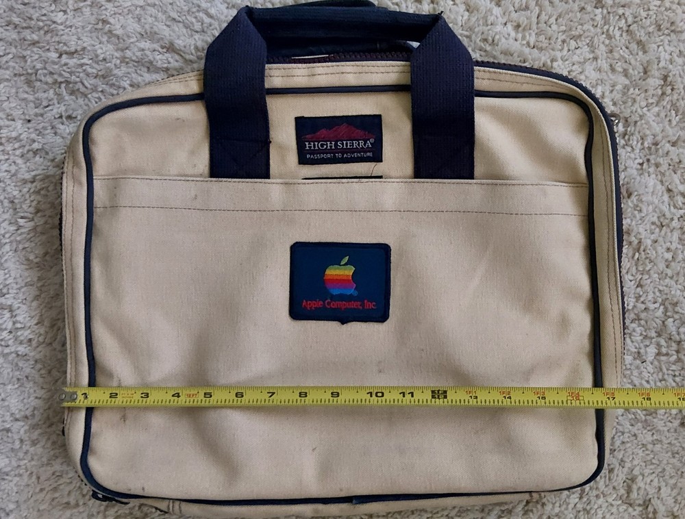 Apple Computer Inc. Original Apple Instructor Soft Sided Zippered Briefcase RARE