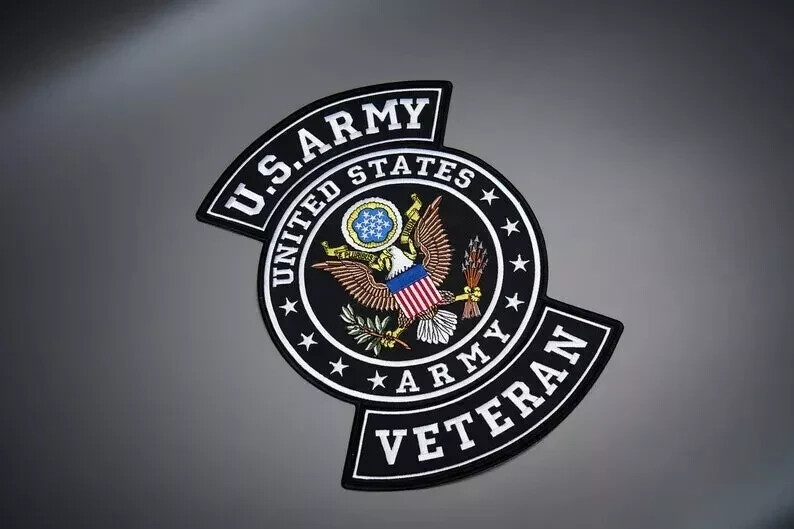US ARMY veteran large back patch for custom vest