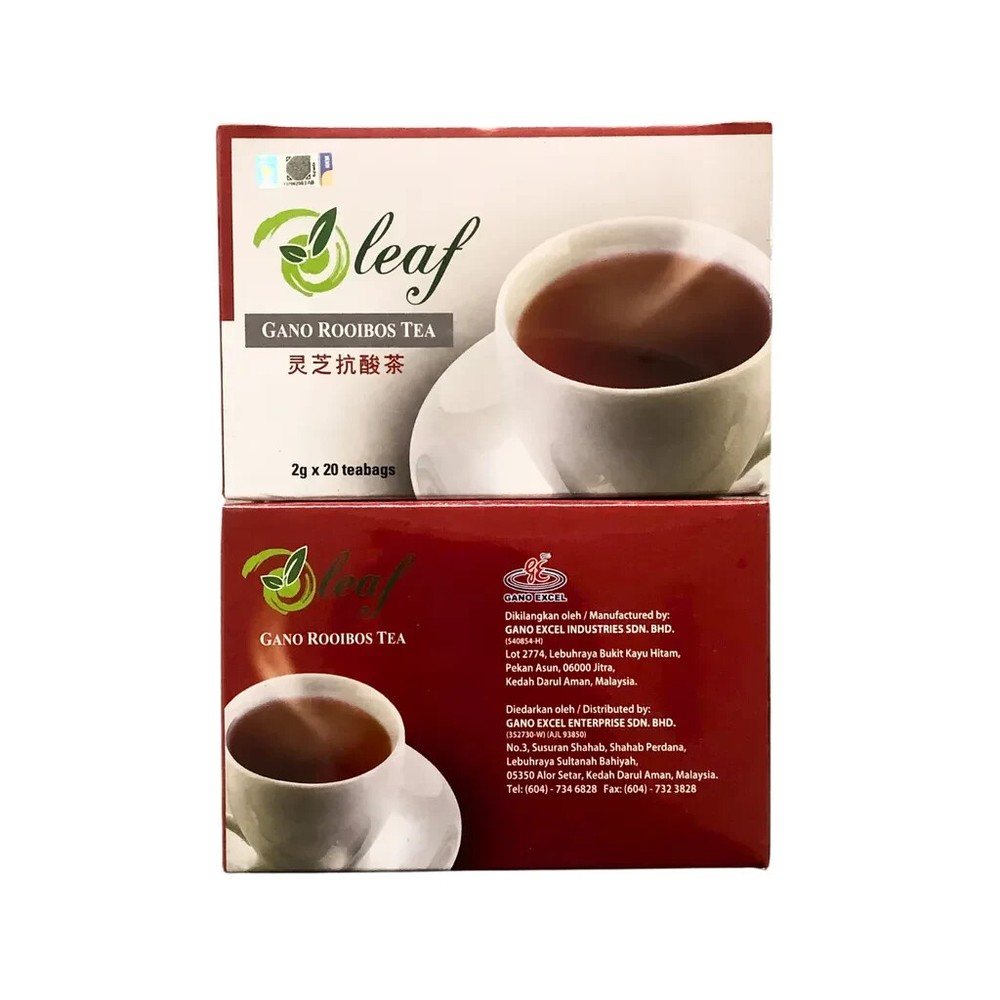 O Leaf Gano Rooibos Tea Enriched With Ganoderma (2g x 20 Teabags)