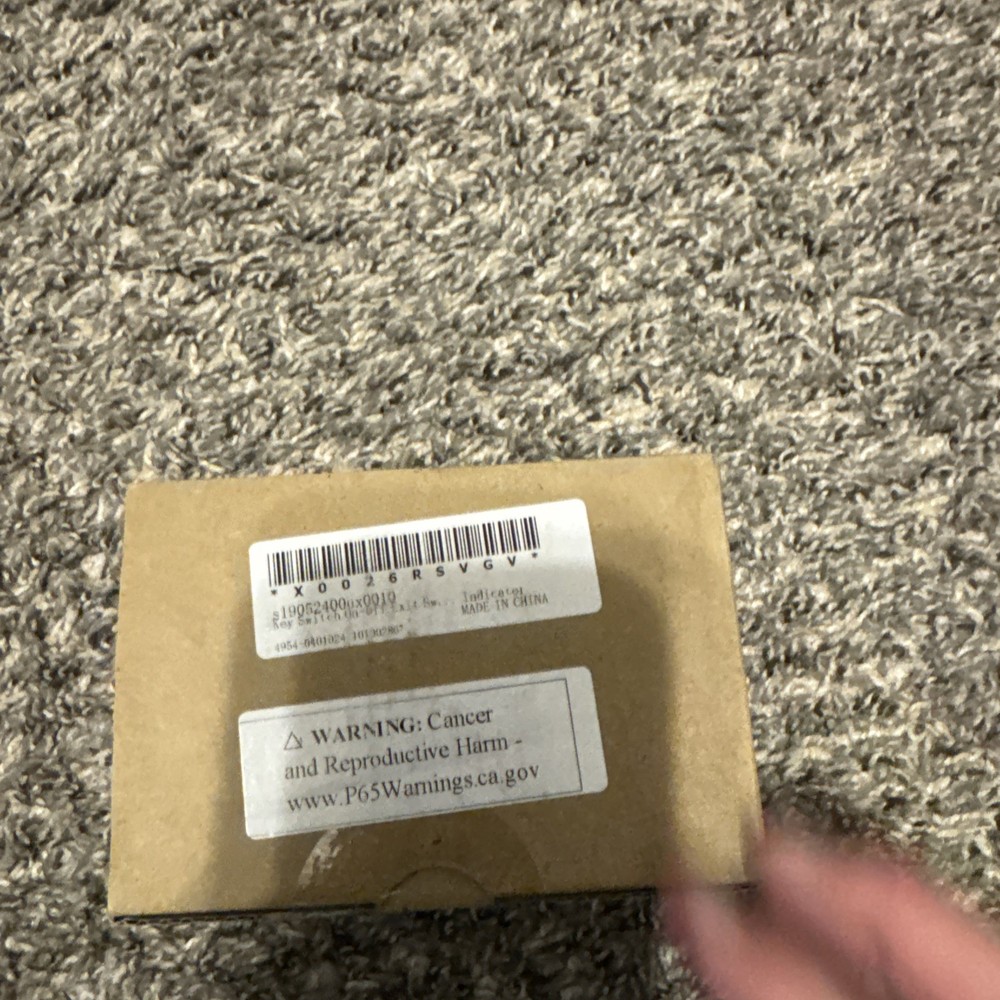 Key Switch Lock On/Off Exit Switch SPST Panel Mount with 2 Key Sealed