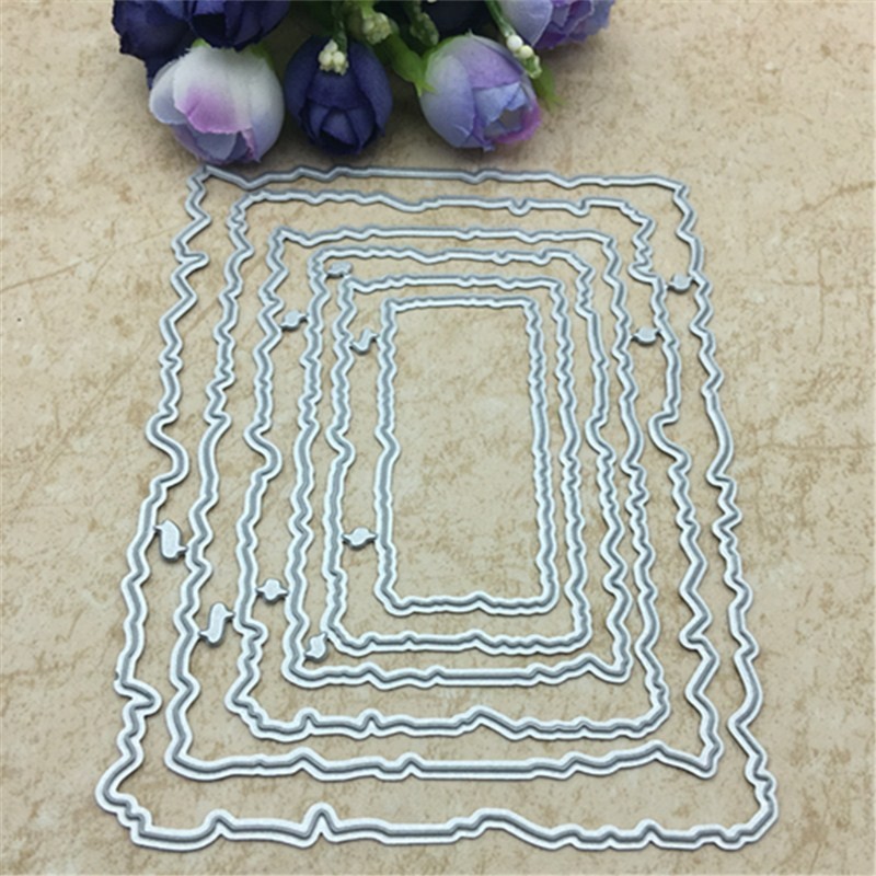DIE: DECKLE FRAMES-Nesting Metal Cutting Dies - (6 dies) NEW