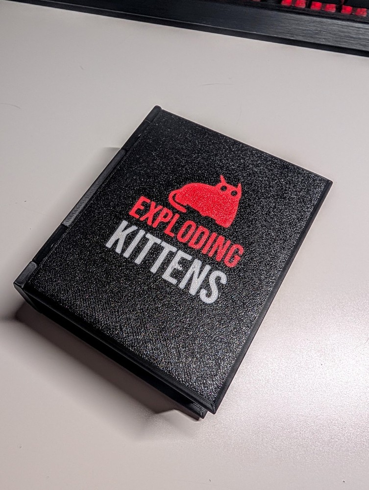 Protective Sturdy PlayerBook - Exploding Kittens Game Storage Box Durable