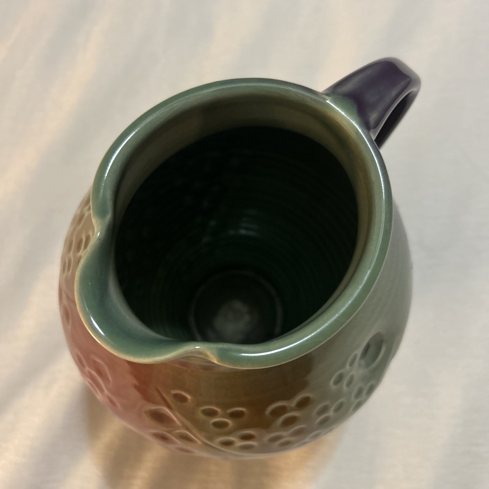 Beautiful Bob Brehmer Pottery Fish Pitcher Signed