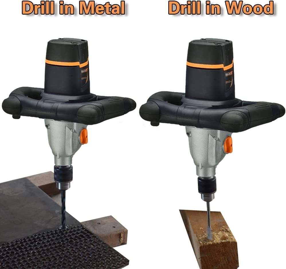 User-Friendly Concrete Mixer w/Variable Speed & Durable Construction - 13A Motor