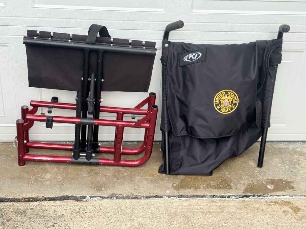 KI mobility Catalyst folding wheelchair Frame 21” W x 19” D - READ DESCRIPTION