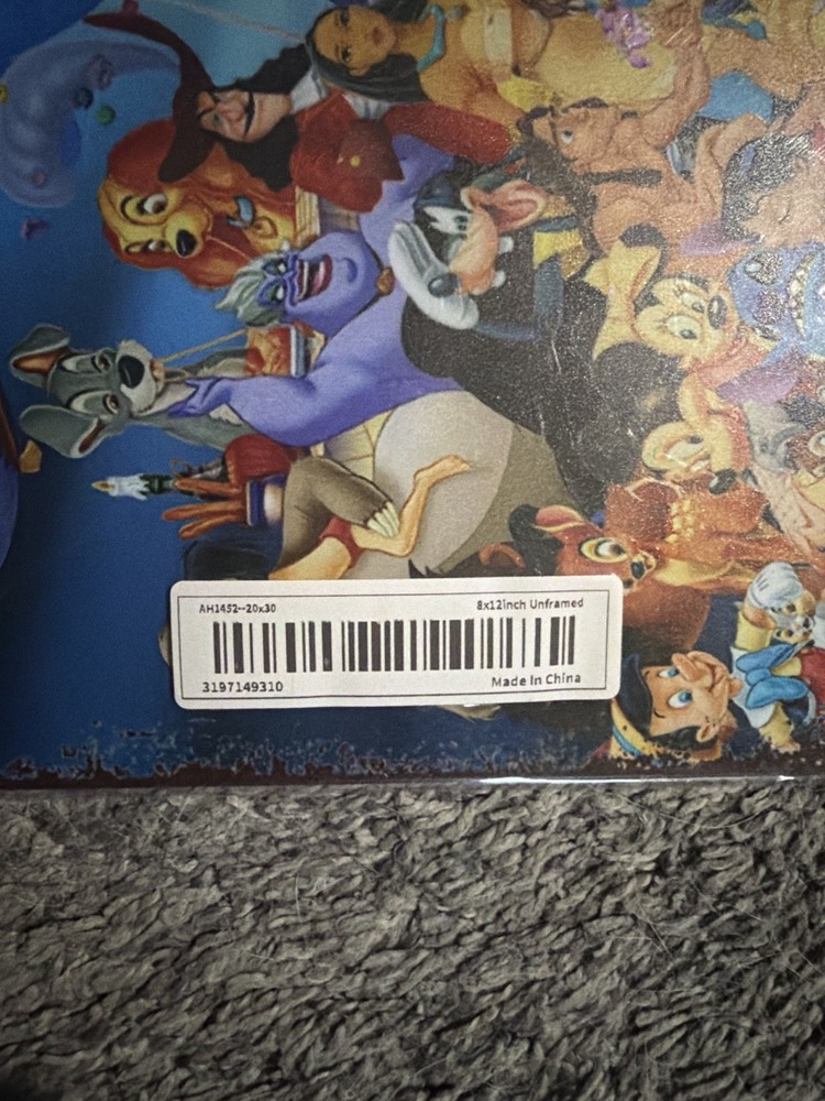 Disney Montage Metal Sign