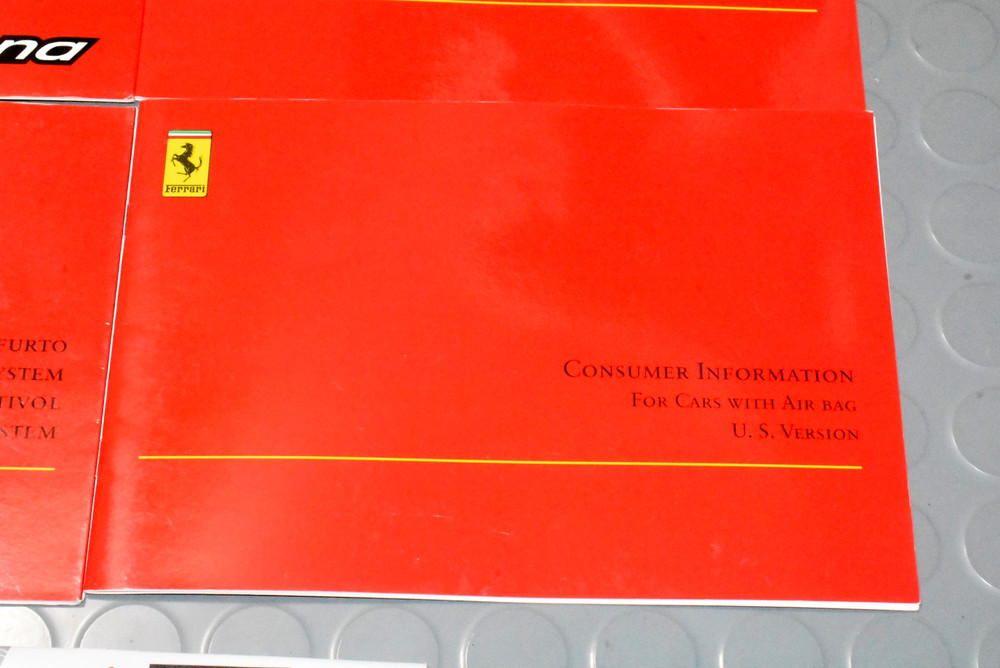 2000 Ferrari 360 Modena Owners Manual - SET