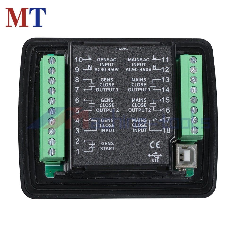 Generator Automatic Transfer Switch ATS320AC ATS Controller Panel With USB