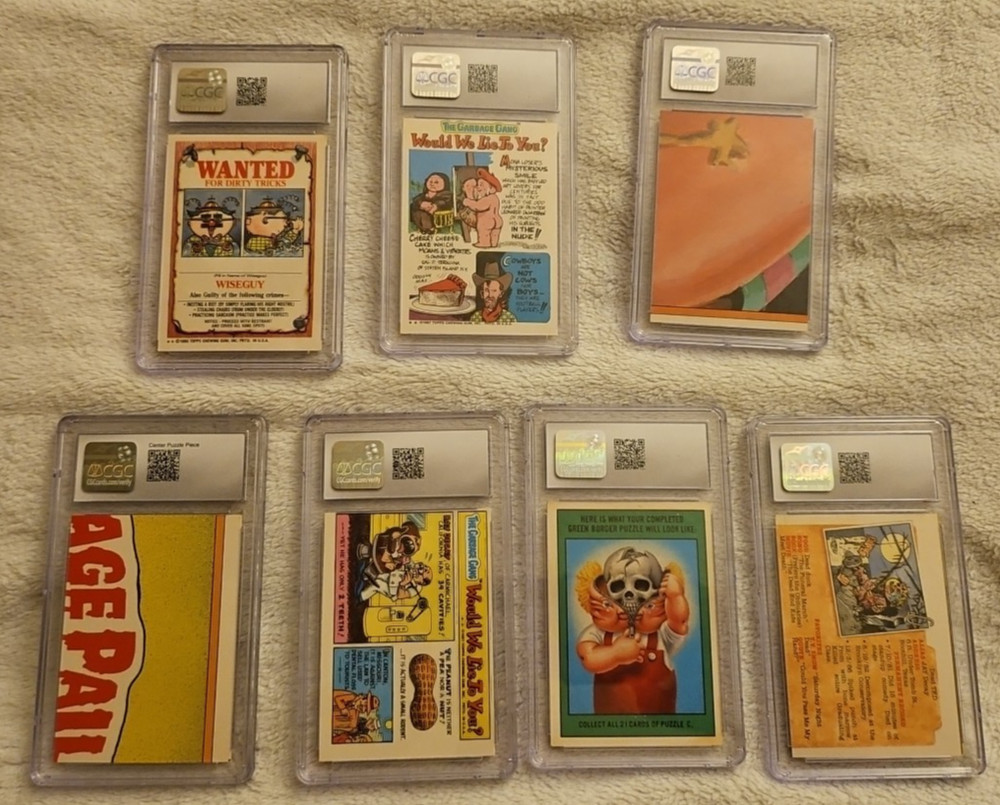 GPK Lot Series 3-9 Including CGC Graded Errors