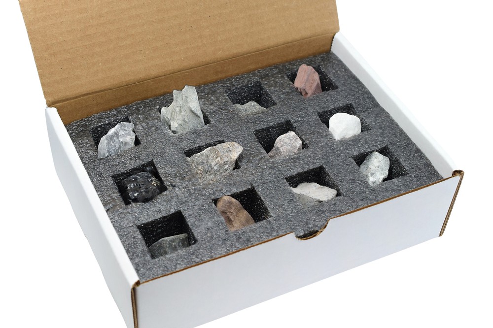 Rock Cycle Kit, 12 Pcs - Metamorphic, Igneous & Sedimentary Rocks - Eisco Labs