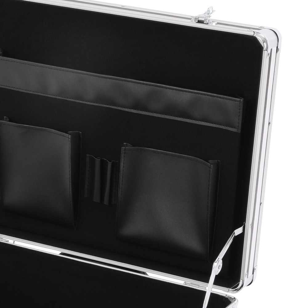 Lockable Mobile Rolling File Storage Chest Letter Document Telescopic Pole Case