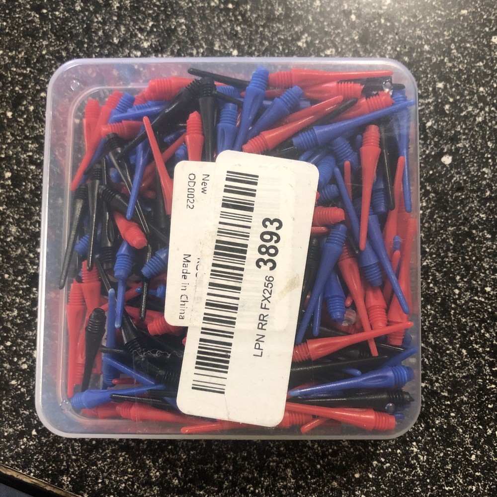 ROOBEEO 2BA Thread Plastic Tip Dart Points 300 Pack Soft Dart Tips Replacemen...