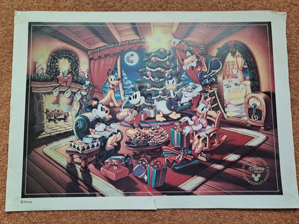 Disney Store Limited Edition Christmas poster