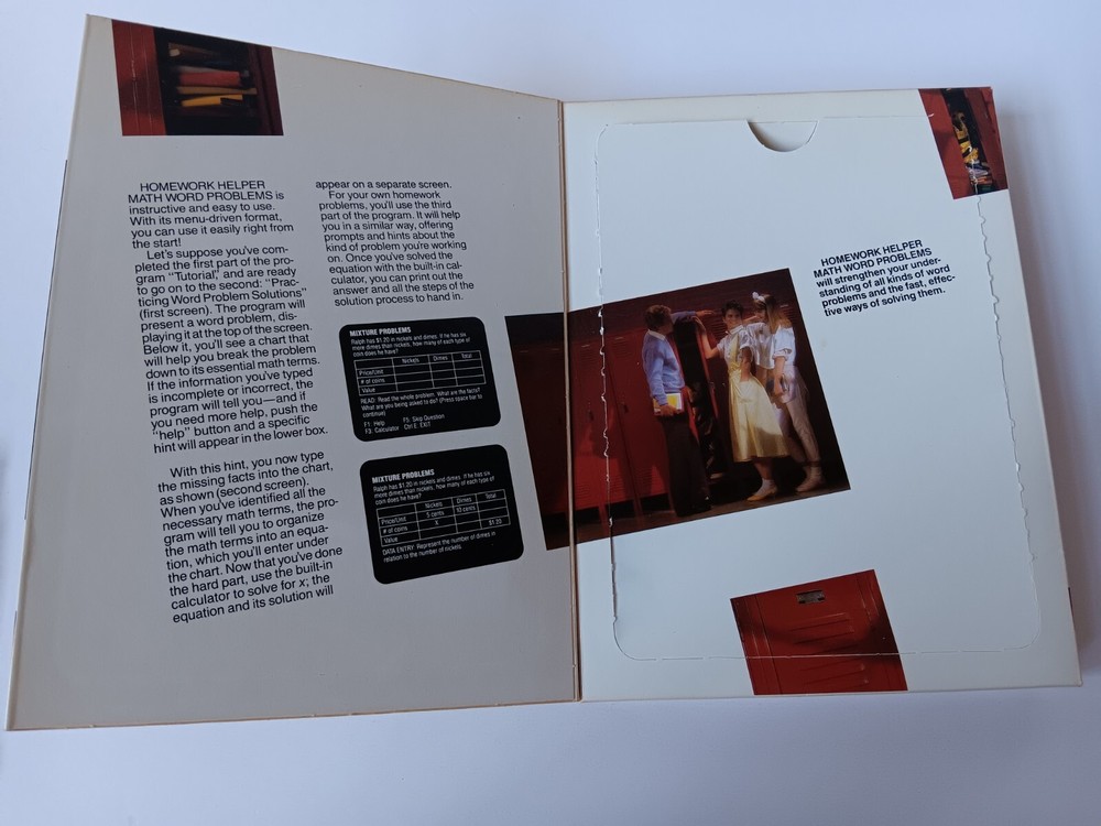 Commodore 64 Homework Helper Math Word Problems Computer Software Tested/Works