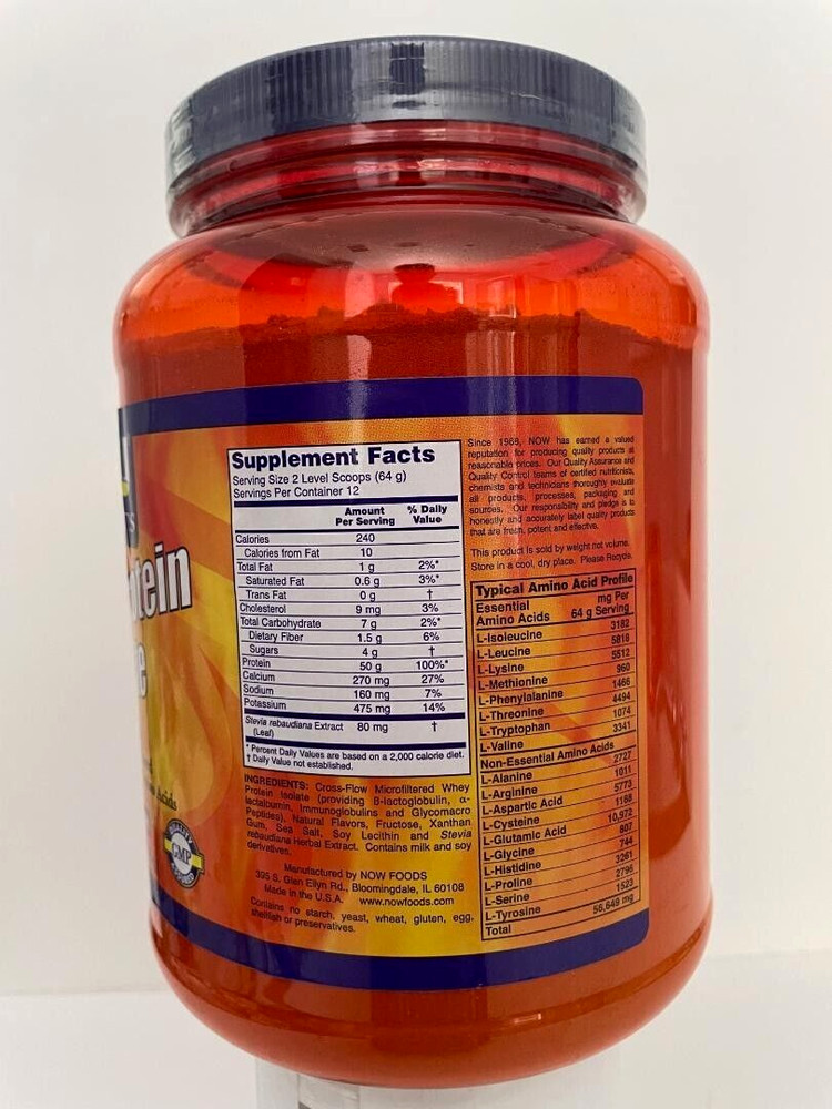 Now Whey Protein Isolate, Hydrolysate Protein 10 Lbs.