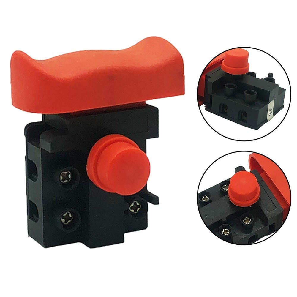 Electric Chainsaw Replacement Trigger Switch for Power Tool Black Orange Color
