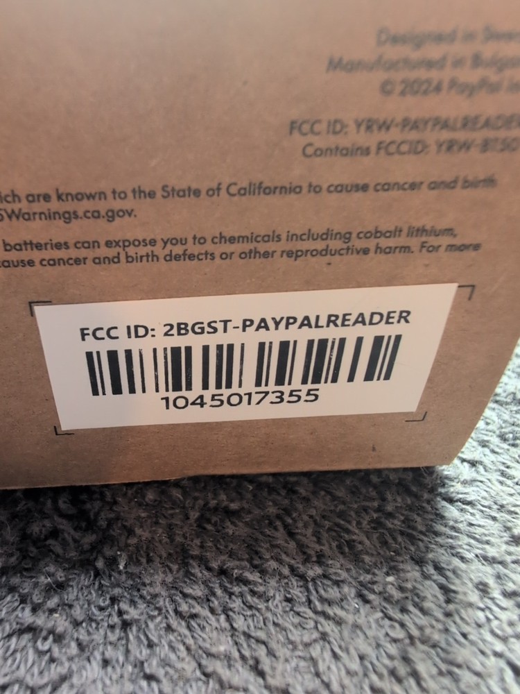 PayPal Zettle/POS system/payment solutions & card reader White New Open Box