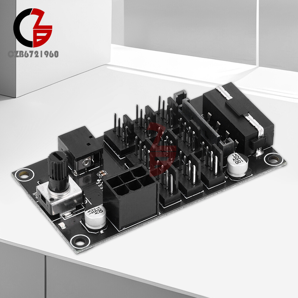 Computer Chassis PWM Violent Fan Speed Controller 9-Channel Fan Hub Controller