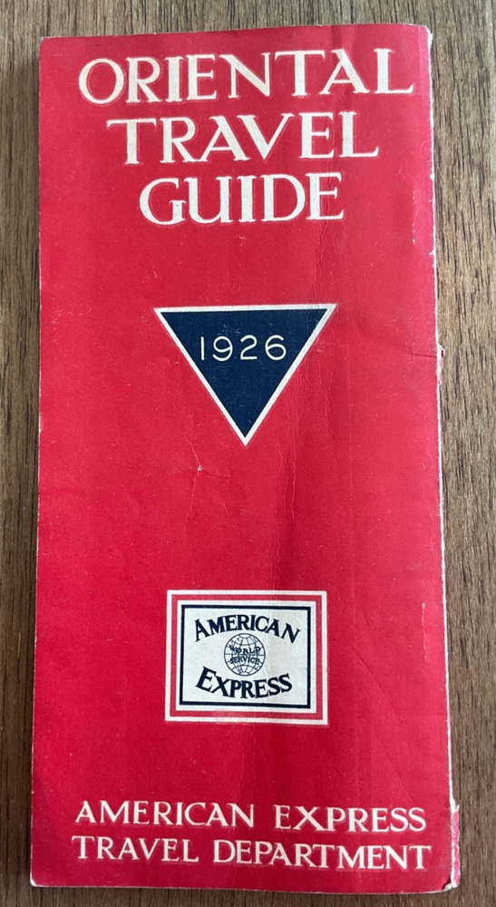 Vintage 1926 Oriental Travel Guide