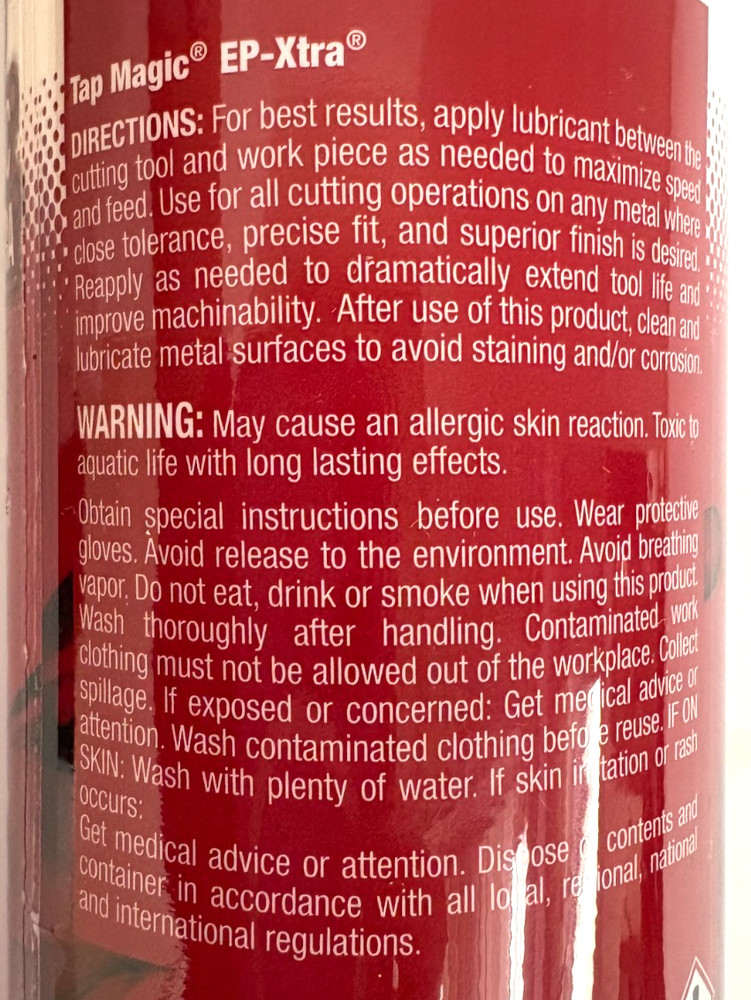 TAP MAGIC EP-XTRA CUTTING FLUID 16oz 10016E