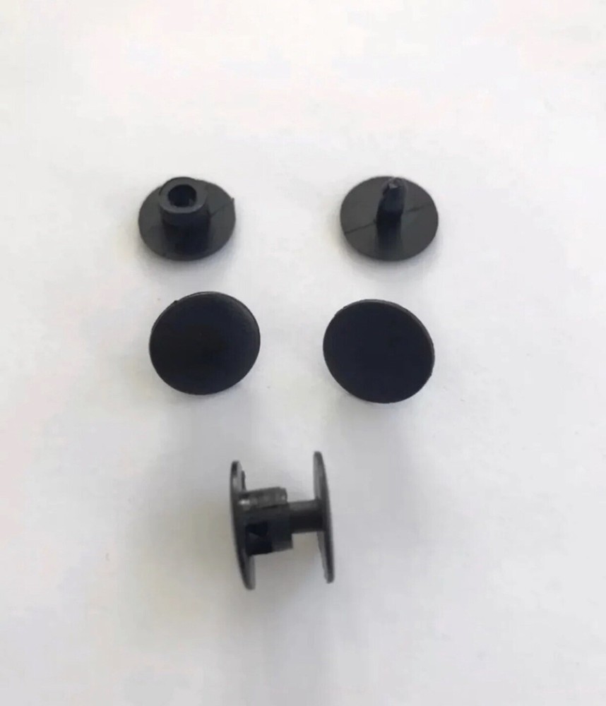 2 SOLID BLACK MATTE RIVETS, BUTTON REPLACEMENT FITS CROCS FAST USA SHIP