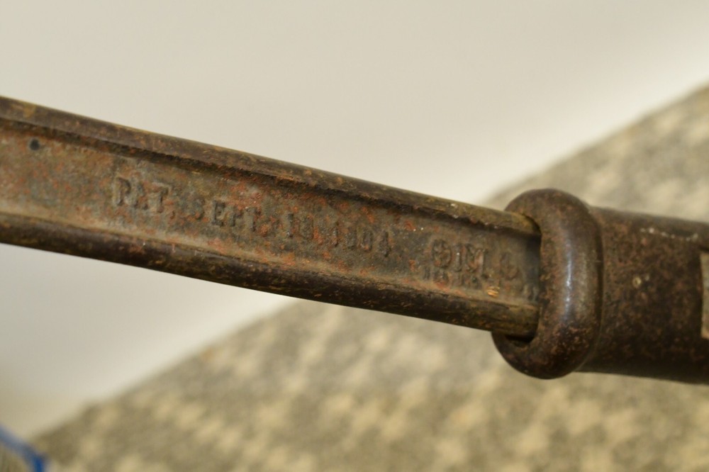 VTG Antique Nail Puller Morrill No.1 Cast Iron Slide Hammer Type Puller USA