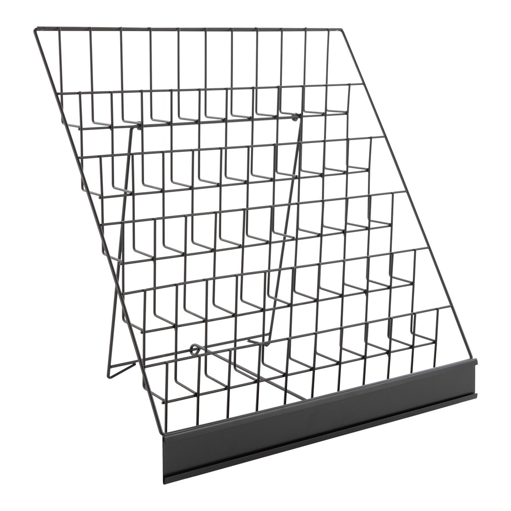 6 Tier Wire Countertop Rack Comic Book Rack Book Display Stand For Books DVD CD
