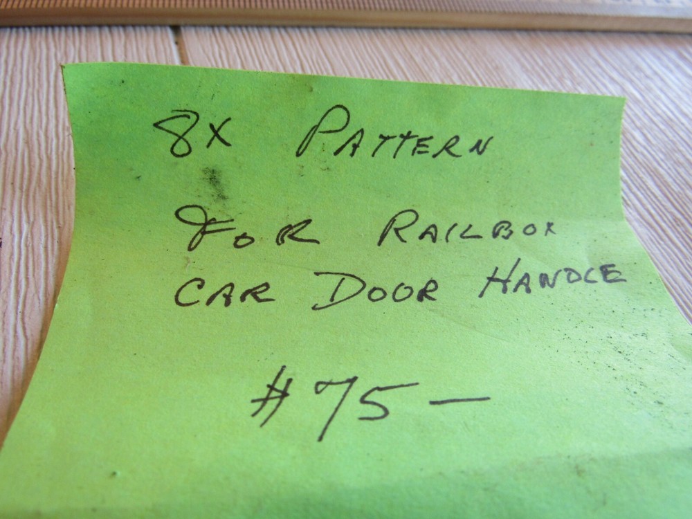 Railroad Railbox Car Door Handle 8X Pattern
