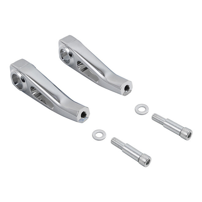 Universal Chrome 6" Handlebar Top Risers Fits For Harley 1-1/4" Handlebars