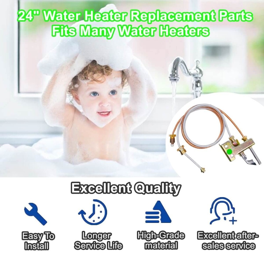 Water Heater Pilot Assembely For Tubing Natural Gas, Includes Pilot Thermocou...