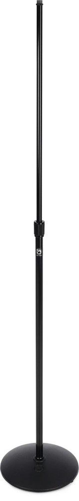 AtlasIED MS12CE Low Profile Round Base Mic Stand - Ebony (2-pack) Bundle