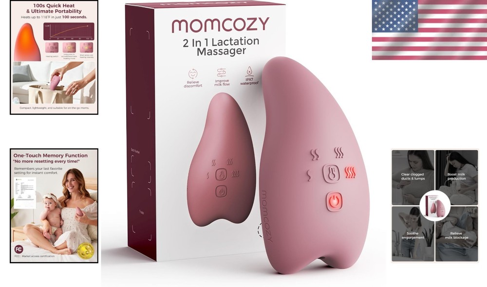 Efficient A1Pro Lactation Massager - Smart Memory & 8 Vibration Modes for Moms