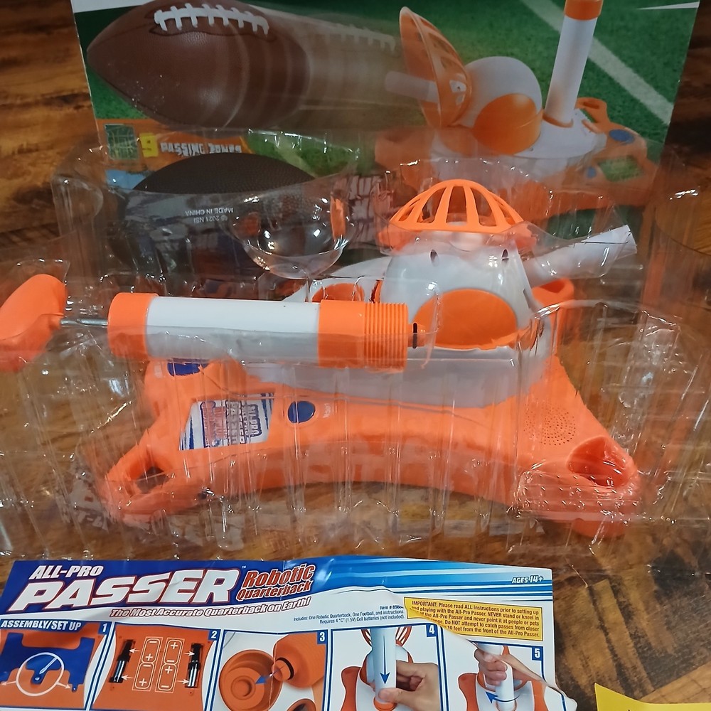 All Pro Passer Robotic Quarterback Automatic Football Passing System Open Box