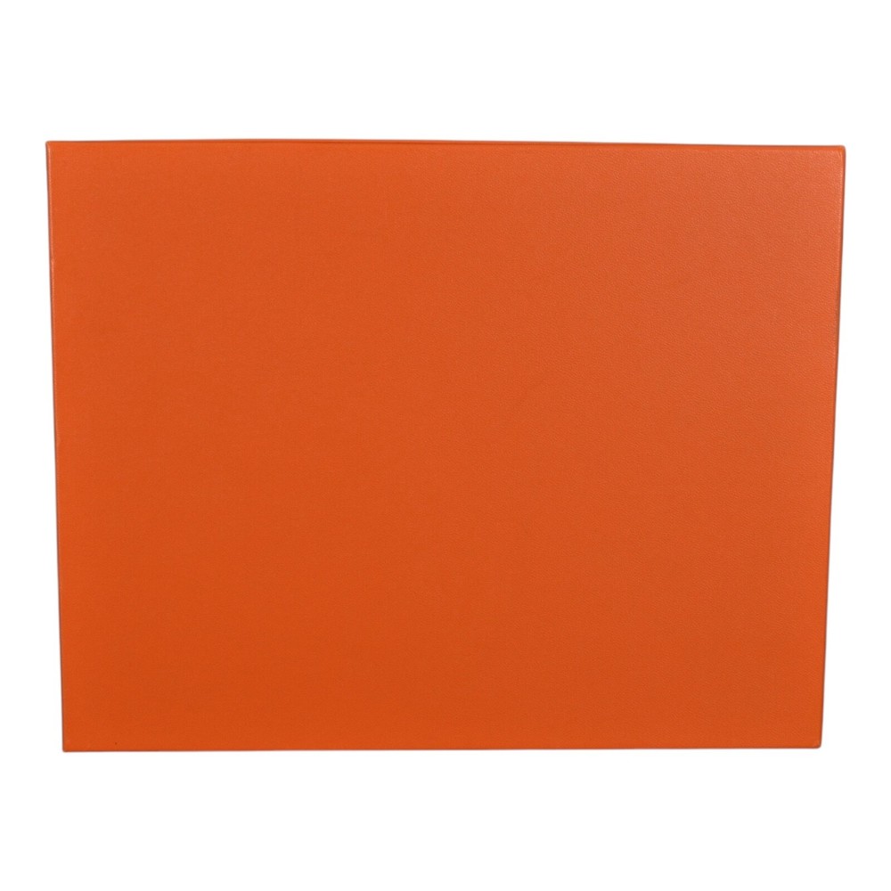 HERMÈS Authentic Empty Gift Box ONLY LOGO Ribbon Container Orange 8.75" X 10.75"