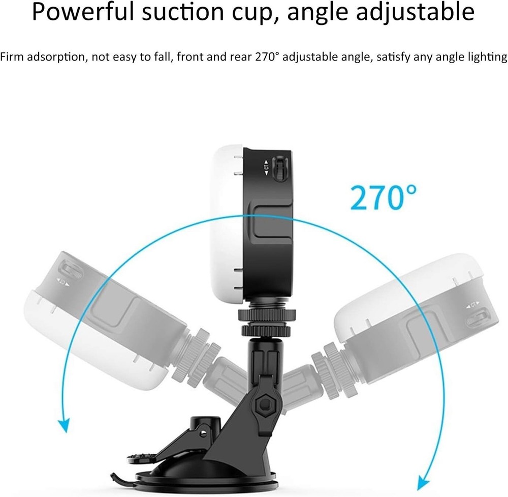 Adjustable VIJIM VL69 Conference Lighting Kit, Computer Video Fill Light with Su
