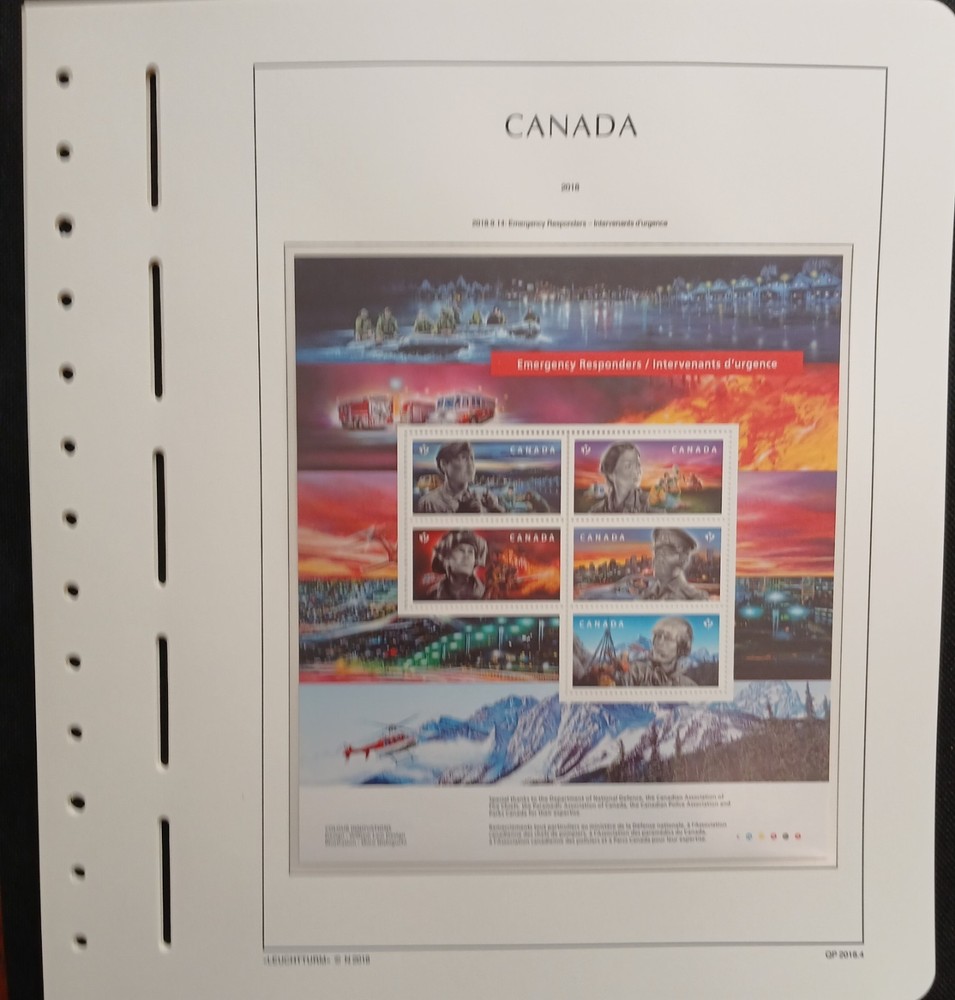 2018 Canada Year Set On Lighthouse/Leuchtturm Hingless Pages