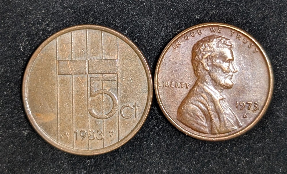 1983 Netherlands 5 Cents Circulated KM# 202