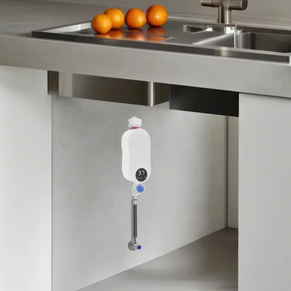 Tankless Water Heater,110V 3500W Mini Electric Tankless Instant Hot Water Heater