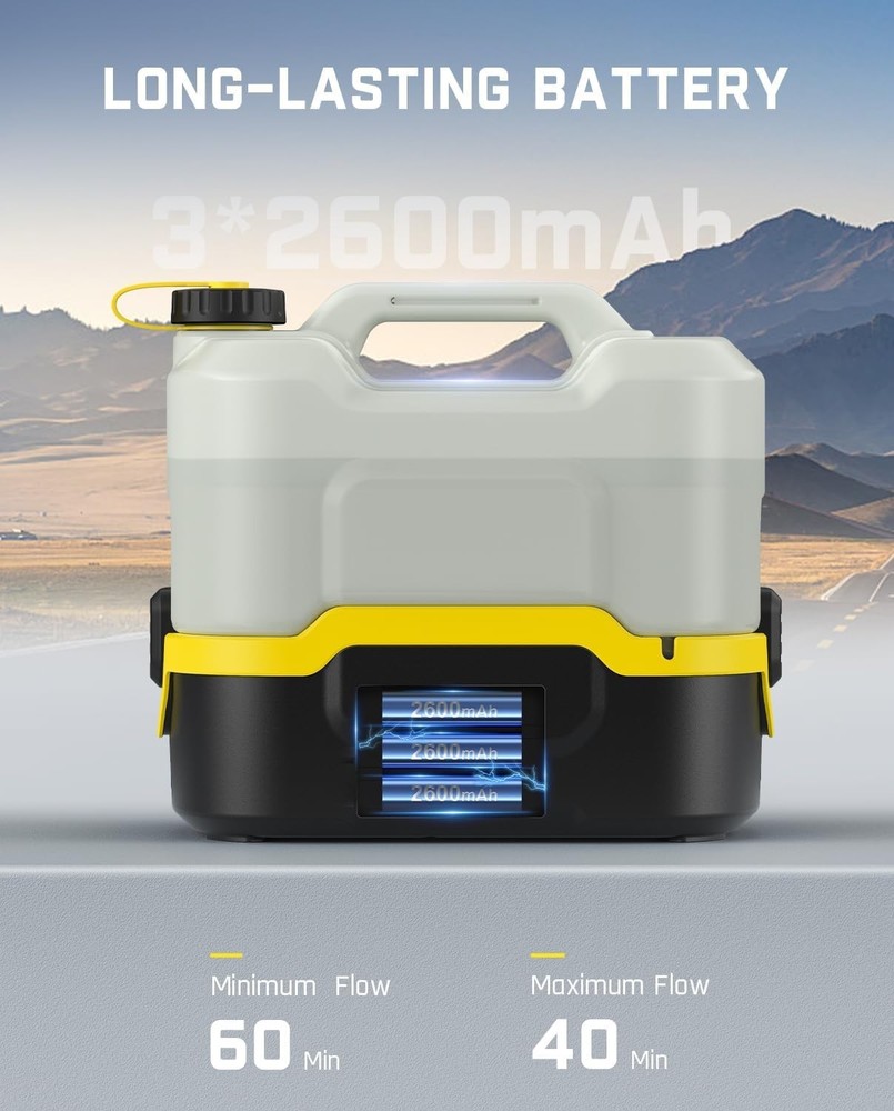2600mAh Battery-Powered Pressure Washer - Efficient Cleaning Solution