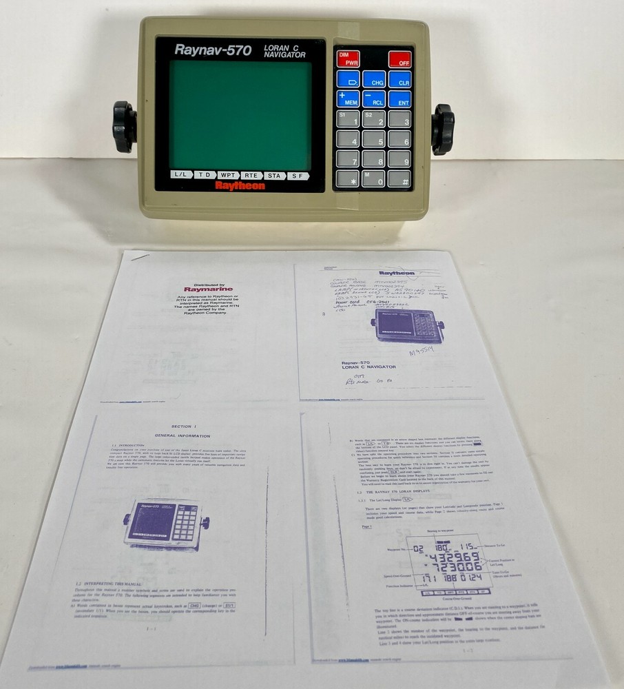 Raytheon Raynav-570 Loran C Marine Navigator ~ Untested / Working When Pulled