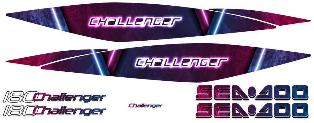 CHALLENGER 180 sticker SEADOO full kit graphic replacement 2005 2010 Laser