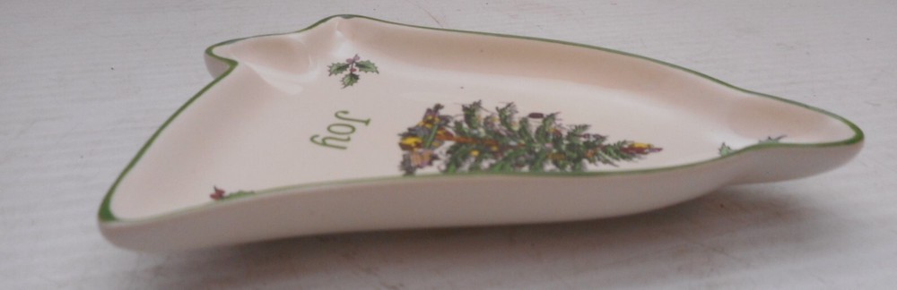 SPODE CHRISTMAS TREE JOY SMALL BELL SHAPED CANDY DISH S3324-A7 c. 1938