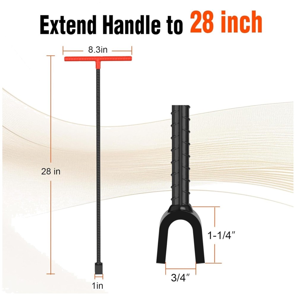 Enforced Steel T-Handle Water Meter Key