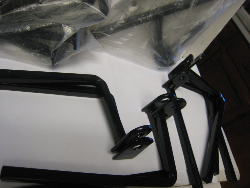 14 pieces 3" Black Projection Brackets For Window Security Bars MIXED Lot