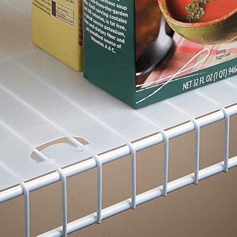 Transparent Shelf Liner Wire Shelving Smooth Surface Protection Durable Plastic