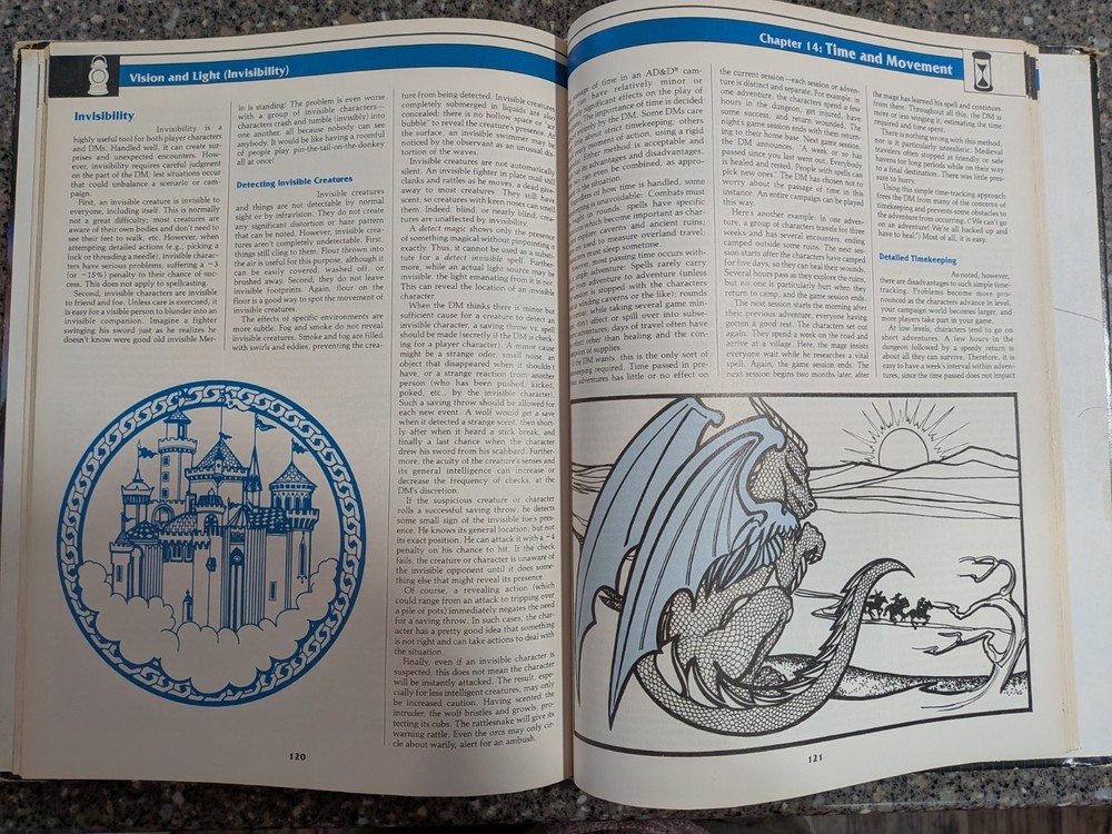 1989 1st Printing DUNGEON MASTER'S GUIDE Dungeons & Dragons 2nd Edition