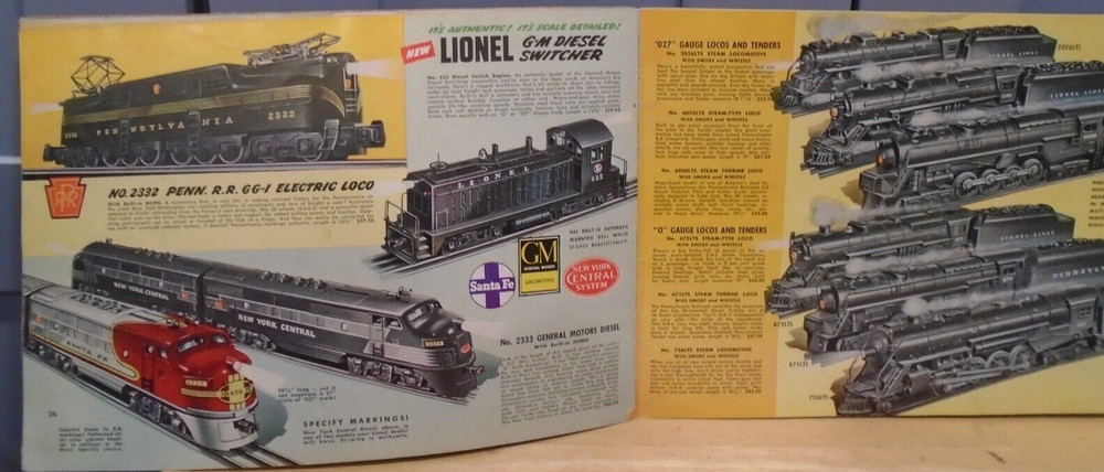 ORIGINAL LIONEL 1949 CATALOG
