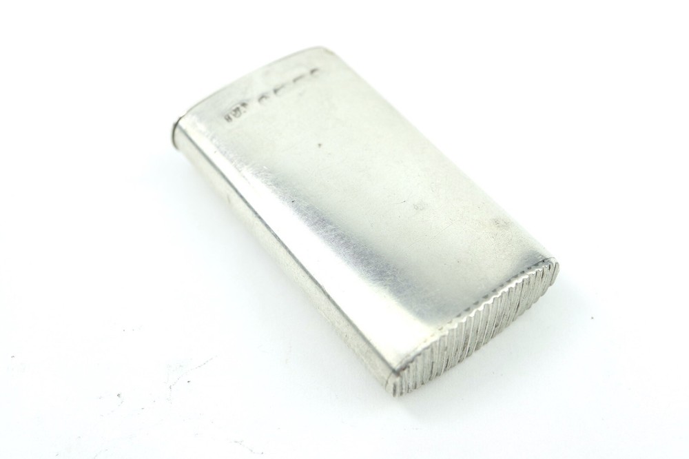 Very Small Silver Vesta Case With Enamel Name Panel - Will - HM Date 1885