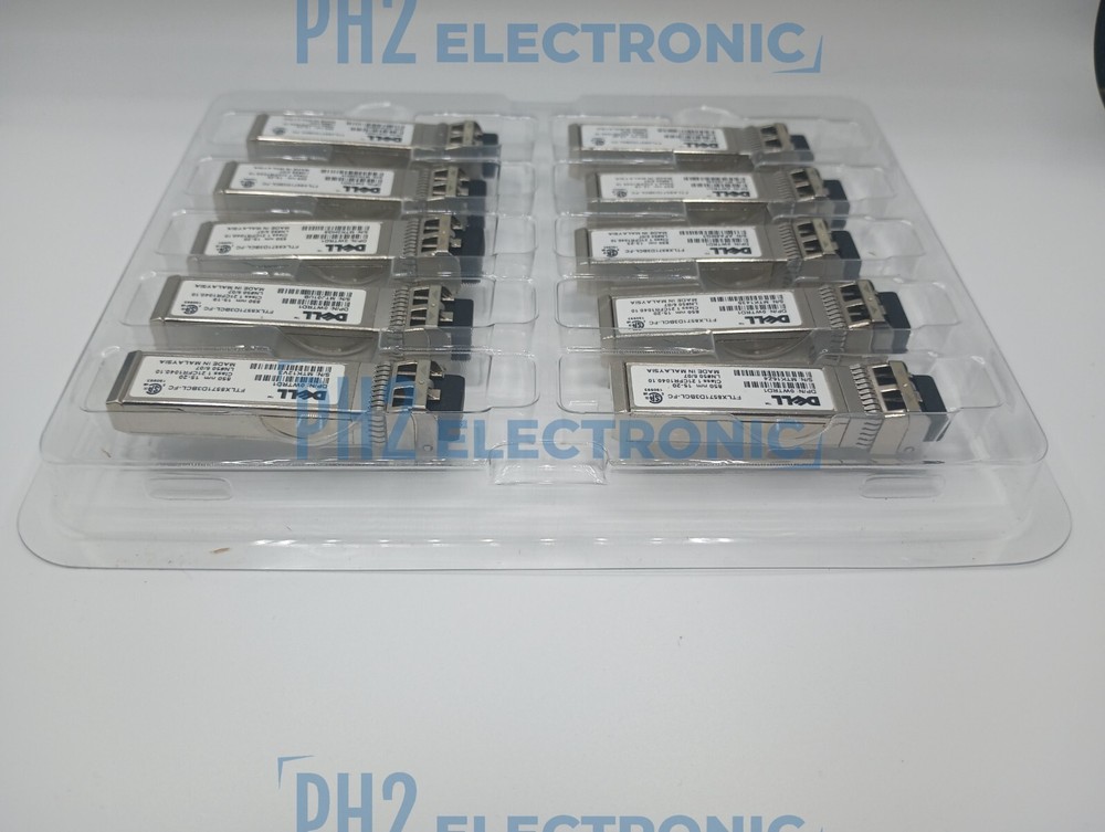 10pcs 10COUNT Universal SFP/SFP+ Transceiver Clamshell Blister Pack Storage Case